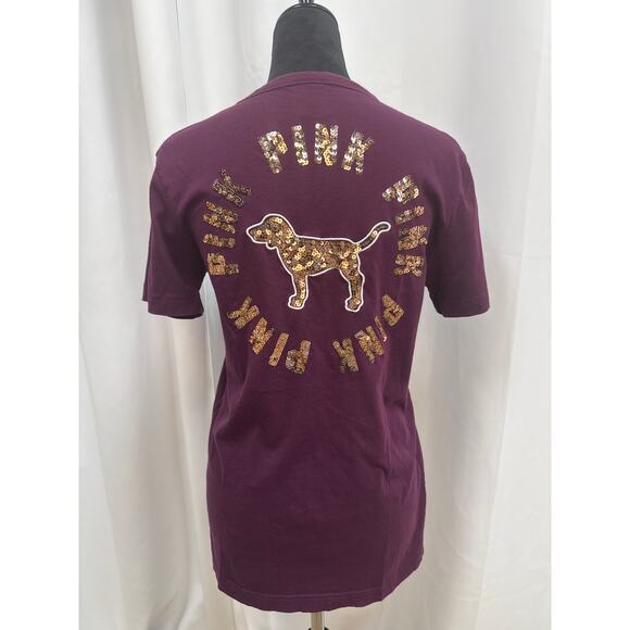 Victoria’s Secret sequined top with PINK dog size xs
Ptp-19
Length-28 - Picture 3 of 5